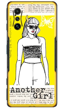 Hal Ikeda 「Another Girl イエロー」 POCO F4 GT MVNOスマホ（SIMフリー端末） SECOND SKIN スマホケース ハードケースpoco f4 gt スマホ poco f4 gt スマートフォン poco f4 gt スマホケース poco f4 gt poco f4 gt スマホ poco f4 gt スマートフォン 送料無料