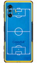 サッカーコート ブルー(クリア) POCO F4 GT MVNOスマホ(SIMフリー端末) Coverfull 受注生産 スマホケース ハードケースpoco f...