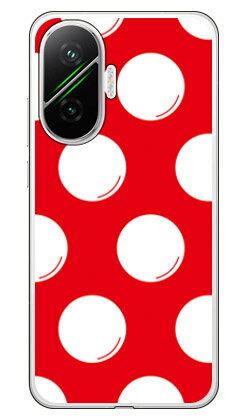 Rakuten - ドットフライ レッド×ホワイトPoco F7 (ソフトTPU) SECOND SKIN ケース カバー スマホケース 送料無料 耐衝撃 プリント 保護