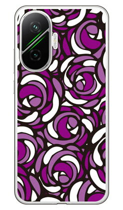 ローズポップ パープルPoco F7 (ソフトTPU) YESNO ケース カバー スマホケース 送料無料 耐衝撃 プリント 保護 衝撃吸収