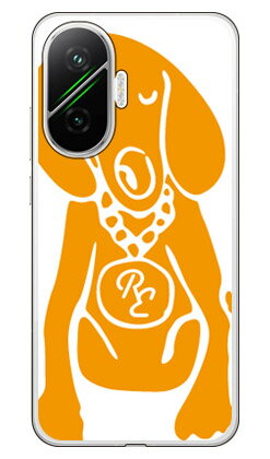 乐天商城 - Dog ホワイト×オレンジ design by ROTMPoco F7 (ソフトTPU) SECOND SKIN ケース カバー スマホケース 送料無料