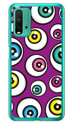 アイズ パープル （ソフトTPUクリア） Redmi 9T M2010J19SR MVNOスマホ（SIMフリー端末）・Y!mobile YESNO redmi 9t m2010j19sr スマホ redmi 9t m2010j19sr スマートフォン redmi 9t スマホケース m2010j19sr スマホカバー レッドミー 送料無料