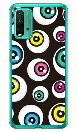 アイズ ブラック （ソフトTPUクリア） Redmi 9T M2010J19SR MVNOスマホ（SIMフリー端末）・Y!mobile YESNO redmi 9t m2010j19sr スマホ redmi 9t m2010j19sr スマートフォン redmi 9t スマホケース m2010j19sr スマホカバー レッドミー 送料無料