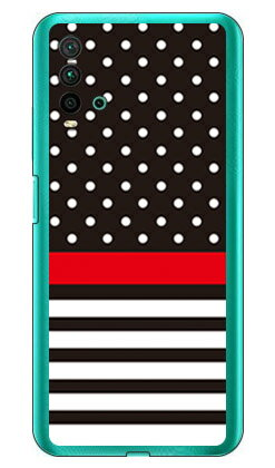 ドット ボーダー ブラック （クリア） Redmi 9T M2010J19SR MVNOスマホ（SIMフリー端末）・Y!mobile SECOND SKIN redmi 9t m2010j19sr スマホ redmi 9t m2010j19sr スマートフォン redmi 9t m2010j19sr スマホケース m2010j19sr スマホカバー 送料無料