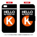 【送料無料】 手帳型スマートフォンケース Cf LTD サブウェイ イニシャル アルファベット K (オレンジ) / for iPhone 6 Plus/Apple 【Coverfull】アップル iphone6 plus iphone6 plus ケース iphone6 plus カバー アイフォーン6プラス ケース アイフォーン6プラス
