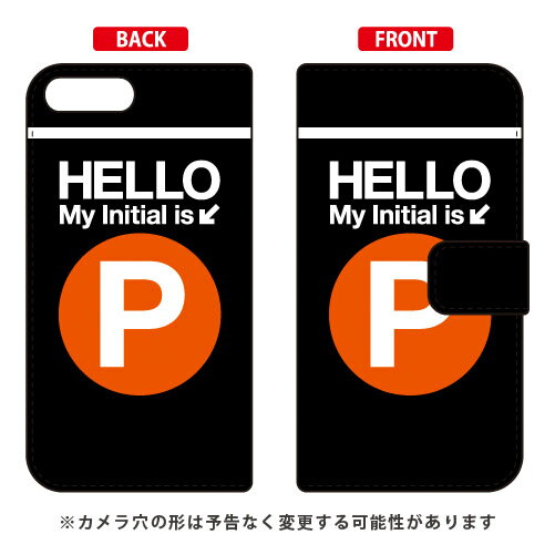乐天商城 - 手帳型スマートフォンケース Cf LTD サブウェイ イニシャル アルファベット P （オレンジ） iPhone 8 Plus 7 Plus Apple Coverfull アップル iphone8 plus iphone7 plus ケース カバー アイフォーン8プラス アイフォーン7プラス ケース 送料無料