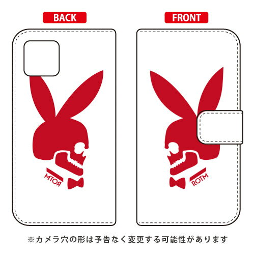 樂天商城 - 手帳型スマートフォンケース Bunny bone レッド iPhone 11 Apple SECOND SKIN セカンドスキン 受注生産 スマホケース 手帳型ケース iphone11 ケース iphone11 カバー アイフォーン11 ケース アイフォーン11 カバー アイフォン 11 送料無料