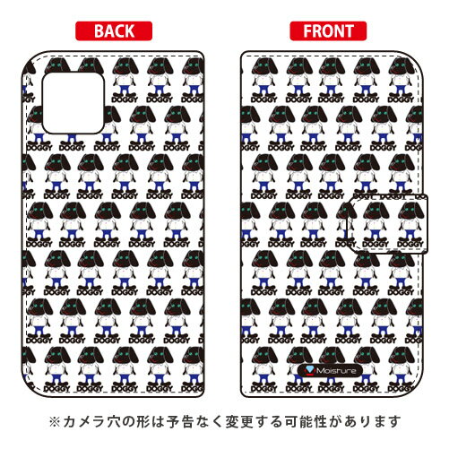 手帳型スマートフォンケース Moisture 「Doggy Runnin Pattern」 iPhone 11 Apple SECOND SKIN 受注生産 スマホケース 手帳型ケース iphone11 ケース iphone11 カバー アイフォーン11 ケース アイフォーン11 カバー アイフォン 11 送料無料