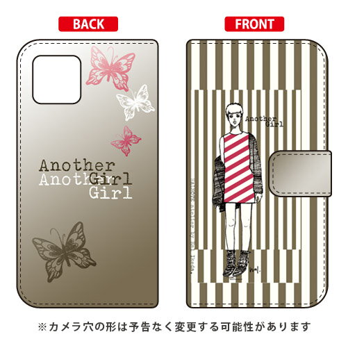 乐天商城 - 手帳型スマートフォンケース Hal Ikeda 「アナザーガール・ストライプ・チャコールグレー」 iPhone 11 Apple SECOND SKIN 手帳型ケース iphone11 ケース iphone11 カバー アイフォーン11 ケース アイフォーン11 カバー アイフォン 11 送料無料