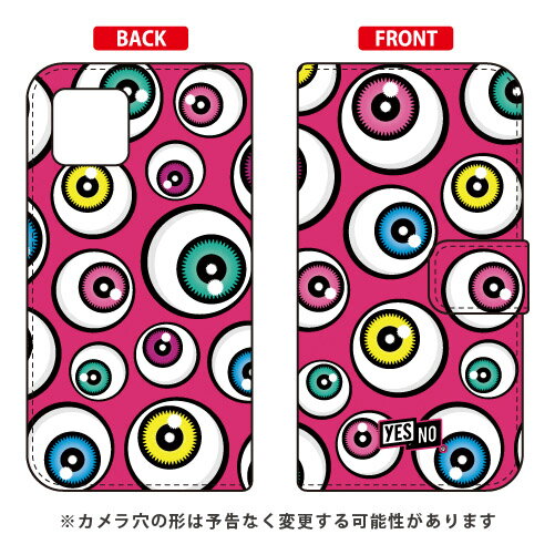 手帳型スマートフォンケース アイズ ピンク iPhone 11 Apple YESNO 受注生産 スマホケース 手帳型ケース アップル iphone11 iphone11 ケース iphone11 カバー アイフォーン11 ケース アイフォーン11 カバー 送料無料
