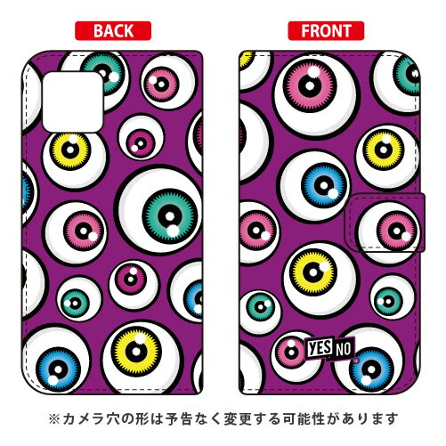 手帳型スマートフォンケース アイズ パープル iPhone 11 Apple YESNO 受注生産 スマホケース 手帳型ケース アップル iphone11 iphone11 ケース iphone11 カバー アイフォーン11 ケース アイフォーン11 カバー 送料無料