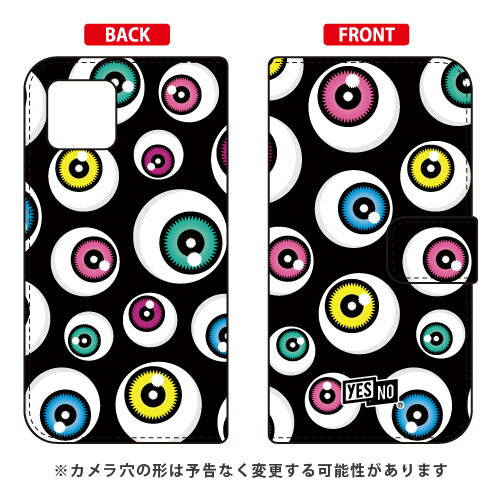 手帳型スマートフォンケース アイズ ブラック iPhone 11 Apple YESNO 受注生産 スマホケース 手帳型ケース アップル iphone11 iphone11 ケース iphone11 カバー アイフォーン11 ケース アイフォーン11 カバー 送料無料