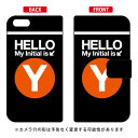 【送料無料】 手帳型スマートフォンケース Cf LTD サブウェイ イニシャル アルファベット Y (オレンジ) / for iPhone 8/7/Apple 【Coverfull】iphone8 iphone7 ケース iphone8 iphone7 カバー iphone 8 iphone 7 ケース iphone 8 iphone 7