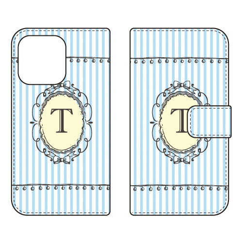 Rakuten - 手帳型スマートフォンケース Cf LTD イニシャル アルファベット T （サックス） iPhone 13 Pro Apple Coverfull アップル iphone13 pro iphone13 pro ケース iphone13 pro カバー アイフォーン13プロ ケース アイフォーン13プロ カバー 送料無料