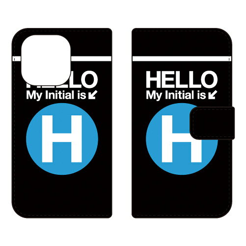 樂天商城 - 手帳型スマートフォンケース Cf LTD サブウェイ イニシャル アルファベット H （サックス） iPhone 16 Pro Coverfull ケース カバー スマホケース 送料無料 耐衝撃 プリント 保護 衝撃吸収