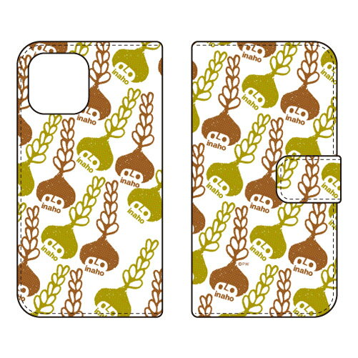 手帳型スマートフォンケース 「inaho」 design by PansonWorks iPhone 13 Apple SECOND SKIN セカンドスキン 受注生産 スマホケース 手帳型ケース iphone13 ケース iphone13 カバー アイフォーン13 ケース アイフォーン13 カバー アイフォン 13 送料無料