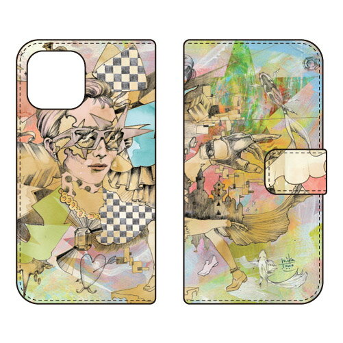 手帳型スマートフォンケース MIKATAMO 「Idea circuit 01」 iPhone 13 Apple SECOND SKIN セカンドスキン 受注生産 スマホケース 手帳型ケース iphone13 ケース iphone13 カバー アイフォーン13 ケース アイフォーン13 カバー アイフォン 13 送料無料