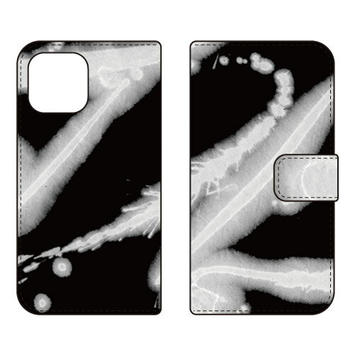 手帳型スマートフォンケース 赤間紫動 「曲流」 iPhone 13 Apple SECOND SKIN セカンドスキン 受注生産 スマホケース 手帳型ケース iphone13 ケース iphone13 カバー アイフォーン13 ケース アイフォーン13 カバー アイフォン 13 送料無料