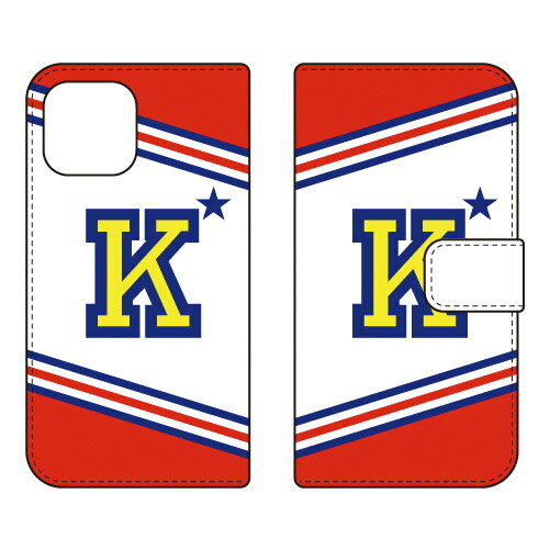 Rakuten - 手帳型スマートフォンケース Cf LTD チア イニシャル アルファベット K （レッド） iPhone 13 Apple Coverfull 手帳型ケース アップル iphone13 iphone13 ケース iphone13 カバー アイフォーン13 ケース アイフォーン13 カバー 送料無料