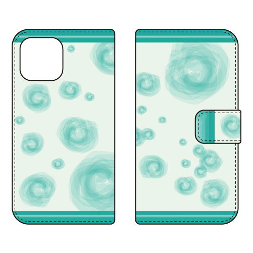 乐天商城 - 手帳型スマートフォンケース Cf LTD 北欧風シャボングリーン iPhone 13 Apple Coverfull カバフル 平面 受注生産 スマホケース ハードケース アップル iphone13 iphone13 ケース iphone13 カバー アイフォーン13 ケース アイフォーン13 カバー 送料無料