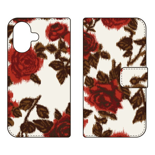 手帳型スマートフォンケース SINDEE 「Splashed Rose （ベージュ）」 iPhone 17 Apple SECOND SKIN iphone17 ケース iphone17 カバー iPhone 17 ケース iPhone 17 カバー アイフォーン17 ケース アイフォーン17 カバー アイフォン17 ケース 送料無料