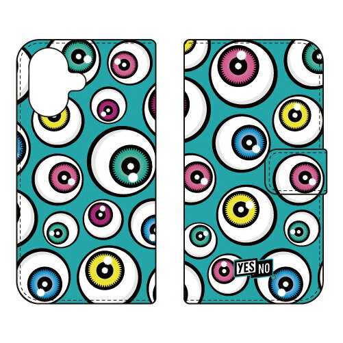 手帳型スマートフォンケース アイズ エメラルド iPhone 17 Apple YESNO スマホケース 手帳型ケース iphone17 ケース iphone17 カバー iPhone 17 ケース iPhone 17 カバー アイフォーン17 ケース アイフォーン17 カバー アイフォン17 ケース 送料無料