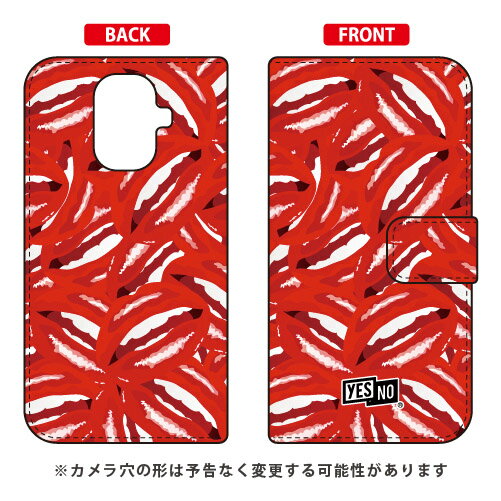 手帳型スマートフォンケース リップ レッド TORQUE G04 KYV46 au YESNO 手帳型ケース torque g04 ケース torque g04 カバー g04ケース g04カバー トルク g04 ケース トルク g04 カバー kyv46 ケース kyv46 カバー ハード 頑丈 丈夫 送料無料