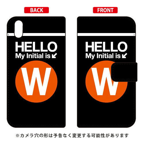 Rakuten - 手帳型スマートフォンケース Cf LTD サブウェイ イニシャル アルファベット W （オレンジ） Qua phone QZ KYV44・DIGNO A・おてがるスマホ01 au・MVNOスマホ（SIMフリー端末） Coverfull qua phone qz ケース qua phone qz カバー kyv44 送料無料