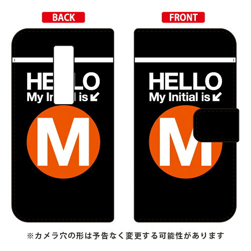 乐天商城 - 手帳型スマートフォンケース Cf LTD サブウェイ イニシャル アルファベット M （オレンジ） URBANO V04 au Coverfullv04 スマホ 本体 保護 ケース 手帳型ケース 手帳型 クリアケース 保護 フィルム ソフト カバー ソフトカバー ハードケース 送料無料