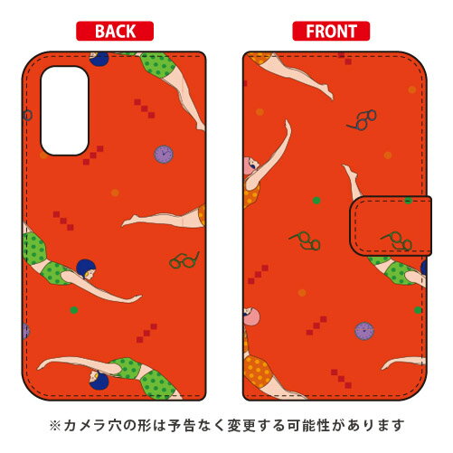 手帳型スマートフォンケース YOKEY Swimming Girls Galaxy S20 5G SCG01・SC-51A au・docomo SECOND SKIN scg01 sc-51a カバー scg01 sc-51a ケース galaxy s20 5g ケース galaxy s20 5g scg01…