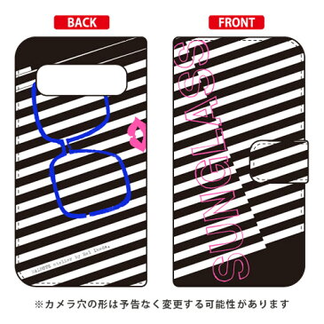 【送料無料】 手帳型スマートフォンケース 池田ハル 「Sunglass ブラック」 / for Galaxy S10+ SCV42・SC-04L・SC-05L/au・docomo 【SECOND SKIN】galaxy s10+ scv42 sc-04l sc-05l ケース galaxy s10+ scv42 sc-04l sc-05l カバー scv42 sc-04l sc-05l ケース