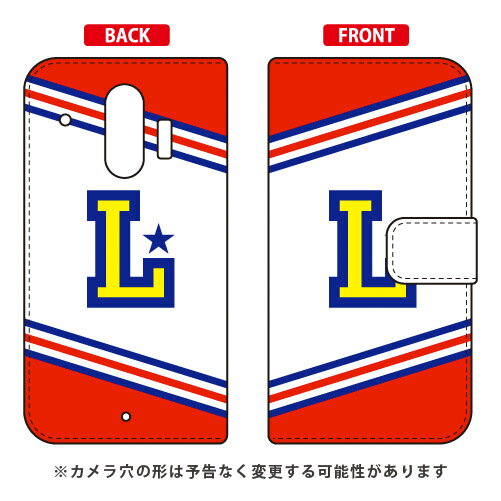 手帳型スマートフォンケース Cf LTD チア イニシャル アルファベット L (レッド) らくらくスマートフォン F-42A・me F-01L docomo Coverfull らくらくスマートフォンme f-01l ケース らくらくスマートフォンme f-01l カバー らくらく ケース 送料無料