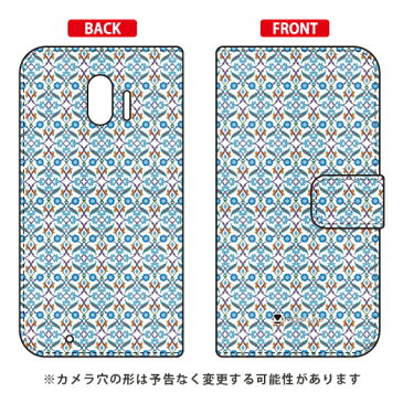 【送料無料】 手帳型スマートフォンケース GOLDEN HORN ホワイト design by Moisture / for らくらくスマートフォン me F-03K/docomo 【SECOND SKIN】ドコモ らくらくスマートフォンme ケース らくらくスマートフォンme カバーf-03k ケース f-03k カバー 花 和柄