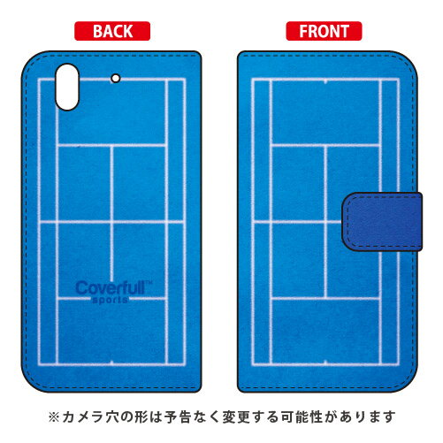 【送料無料】 手帳型スマートフォンケース テニスコート ブルー / for arrows Be F-04K/docomo 【Coverfull】【手帳型ケース】arrows be ケース arrows be カバー アローズ be ケース アローズ be カバー アローズbeケース アローズbeカバー f-04k ケース f-04k カバー