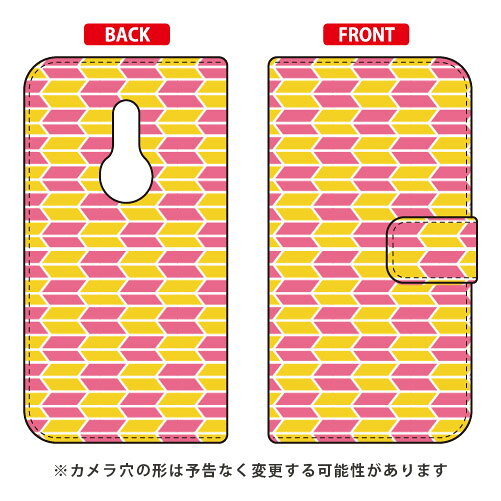 Rakuten - 手帳型スマートフォンケース Cf LTD 和柄 矢絣桃黄 arrows Be4 F-41A docomo Coverfull 手帳型ケース docomo arrows be4 f-41a用ケース f41aケース ケース カバー CASE ケース アクセサリー スマホケース スマートフォン用カバー 送料無料