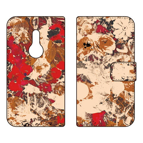 手帳型スマートフォンケース 藤本正平 「Because Her Beauty is Raw and Wild」 arrows Be4 Plus F-41B・BZ02 docomo・MVNOスマホ（SIMフリー端末） SECOND SKIN f-41b ケース f-41b カバー arrows be4 plus f-41b ケース arrows be4 plus 送料無料