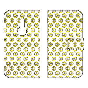 手帳型スマートフォンケース Moisture 「SMILE DOT 1」 arrows Be4 Plus F-41B・BZ02 docomo・MVNOスマホ(SIMフリー端末) SECOND SKIN f-41b ケース f-41b カバー arrows be4 plus f-41b ケース arrows be4 plus f-41b カバー f-41bケース 送料無料
