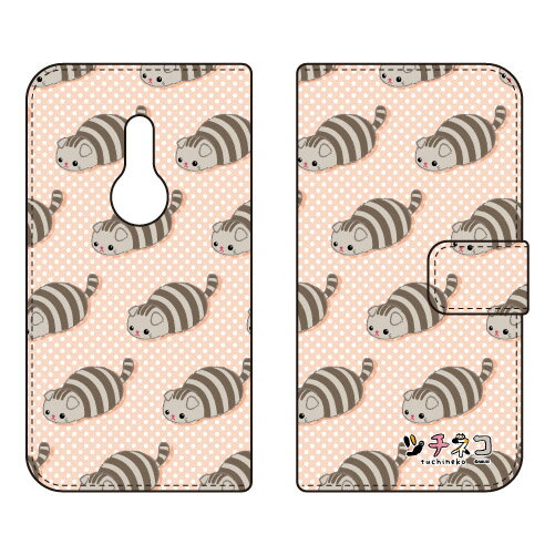 Rakuten - ツチネコシリーズ 手帳型スマートフォンケース グレースコ arrows Be4 Plus F-41B・BZ02 docomo・MVNOスマホ（SIMフリー端末） f-41b ケース f-41b カバー arrows be4 plus f-41b ケース arrows be4 plus f-41b カバー f-41bケース f-41bカバー 送料無料