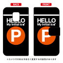 手帳型スマートフォンケース Cf LTD サブウェイ イニシャル アルファベット P (オレンジ) arrows 5G F-51A docomo Coverfull docomo arrows 5g f-51a用ケース f51aケース ケース カバー CASE ケース アクセサリー スマホケース 送料無料