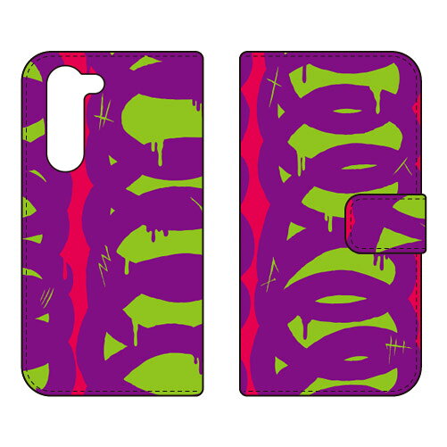 手帳型スマートフォンケース 441 「ramble」 arrows We2 Plus F-51E SECOND SKIN ケース カバー スマホケース 送料無料 耐衝撃 プリント 保護 衝撃吸収