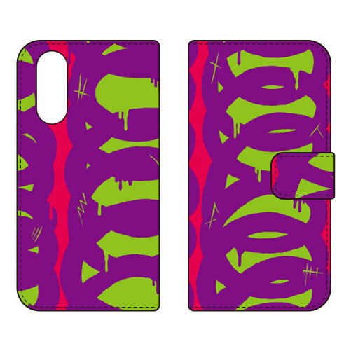 手帳型スマートフォンケース 441 「ramble」 arrows We2 F-52E FCG02 A402FC SECOND SKIN ケース カバー スマホケース 送料無料 耐衝撃 プリント 保護 衝撃吸収