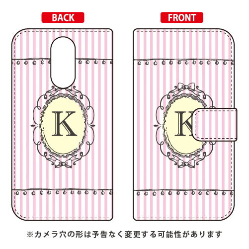 【送料無料】 手帳型スマートフォンケース Cf LTD イニシャル アルファベット K （ピンク） / for LG style L-03K/docomo 【Coverfull】l-03k ケース l-03k カバー lg style l-03k ケース lg style l-03k カバー lg l-03k ケース lg l-03k カバー スマホカバー