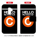 手帳型スマートフォンケース Cf LTD サブウェイ イニシャル アルファベット C (オレンジ) Galaxy S9+ SC-03K・SCV39 docomo・au Coverfull galaxy s9+ ケース galaxy s9+ カバー ギャラクシーs9+ ケース ギャラクシーs9+ カバー sc-03k 送料無料(2)