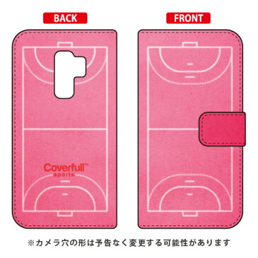 【送料無料】 手帳型スマートフォンケース ハンドボールコート ピンク / for Galaxy S9+ SC-03K・SCV39/docomo・au 【Coverfull】galaxy s9+ ケース galaxy s9+ カバー ギャラクシーs9+ ケース ギャラクシーs9+ カバー sc-03k ケース sc-03k カバー scv39