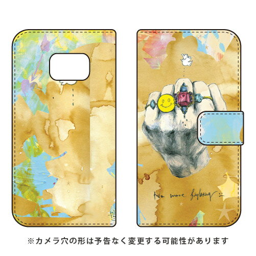 手帳型スマートフォンケース MIKATAMO 「No more fighting.2」 Galaxy S6 edge SC-04G docomo SECOND SKIN sc-04g ケース sc-04g カバー sc04gケース sc04gカバー galaxy s6 edge カバー galaxy s6 edge ケース ギャラクシーs6エッジ カバー 送料無料