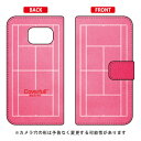 手帳型スマートフォンケース テニスコート ピンク Galaxy Feel SC-04J docomo Coverfull galaxy feel ケース gal...