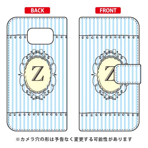 手帳型スマートフォンケース Cf LTD イニシャル アルファベット Z （サックス） Galaxy S6 SC-05G docomo Coverfull sc-05g ケース sc-05g カバー sc-05gケース sc-05g カバー galaxy s6 ケース galaxy s6 カバー ギャラクシーs6 送料無料