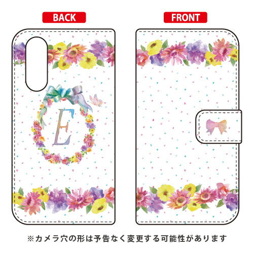 Rakuten - 手帳型スマートフォンケース Cf LTD イニシャル パステルフラワー E Galaxy A41 SC-41A・SCV48 docomo・au Coverfull galaxy a41 ケース ギャラクシー Case ギャラクシーa41 Cover スマホケース スマホ カバー スマートフォン galaxya41 ケース 送料無料