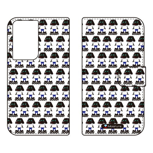 手帳型スマートフォンケース Moisture 「Doggy Runnin Pattern」 Galaxy S21 Ultra 5G SC-52B docomo SECOND SKIN sc-52b ケース sc-52b カバー sc 52b ケース sc 52b カバー sc52b ケース sc52b カバー sc52bケース sc52bカバー galaxy s21 送料無料