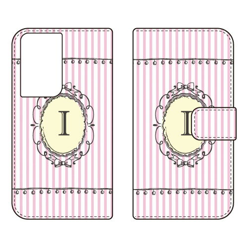 樂天商城 - 手帳型スマートフォンケース Cf LTD イニシャル アルファベット I （ピンク） Galaxy S21 Ultra 5G SC-52B docomo Coverfull sc-52b ケース sc-52b カバー sc 52b ケース sc 52b カバー sc52b ケース sc52b カバー sc52bケース sc52bカバー 送料無料